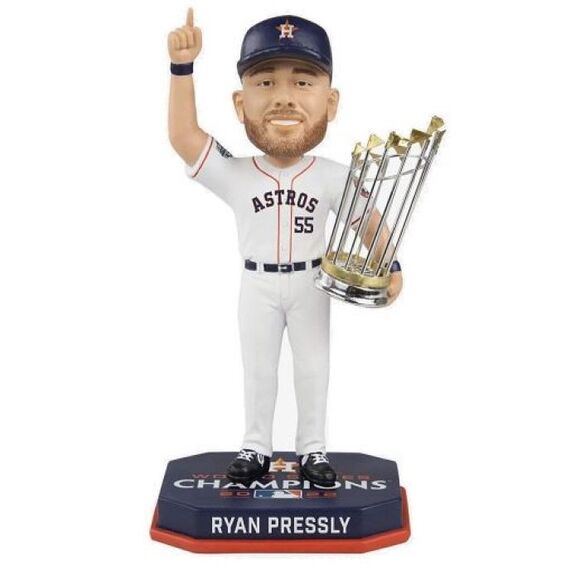 Ryan Pressly (Houston Astros) 2022 World Series Champ Bobblehead by FOCO - Picture 1 of 1
